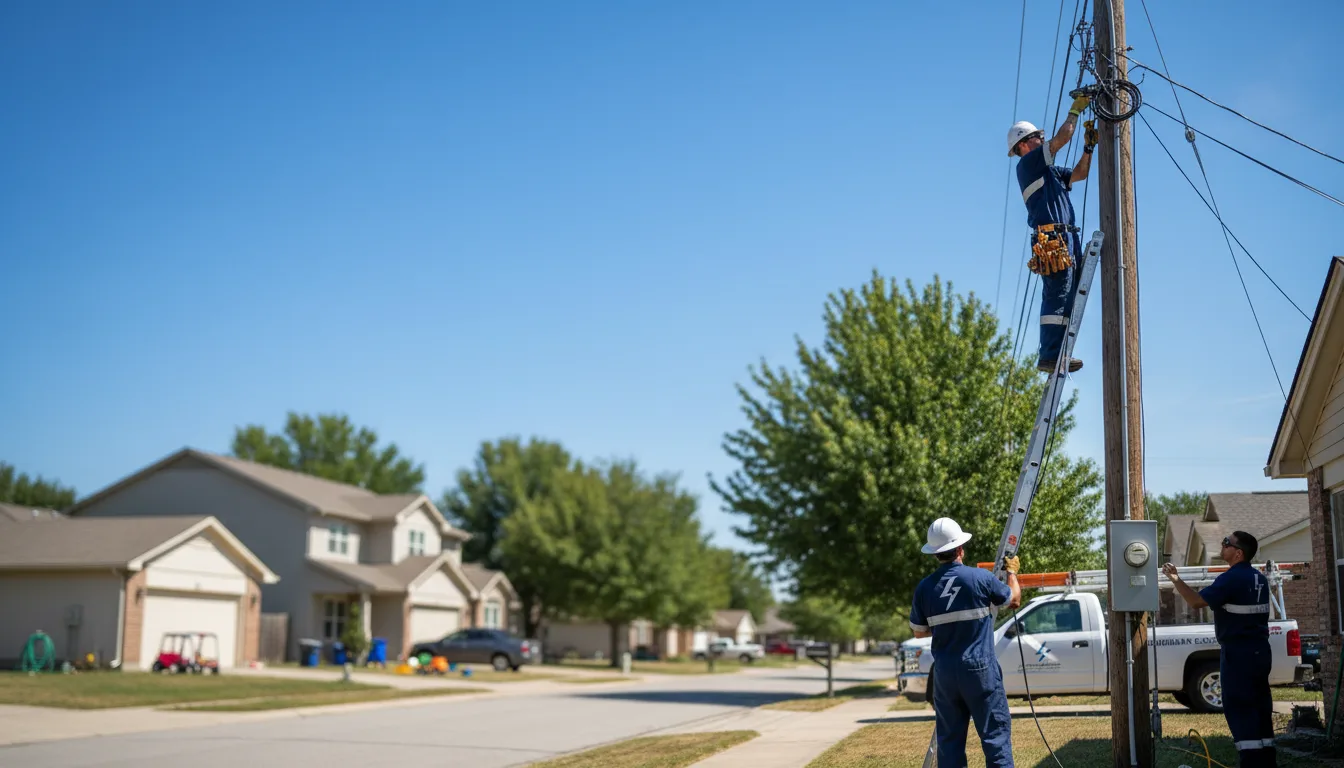 Residential electrician providing installation services in Talala, OK